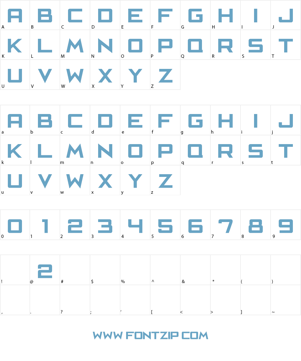 Cafe Nero M54 Font Character